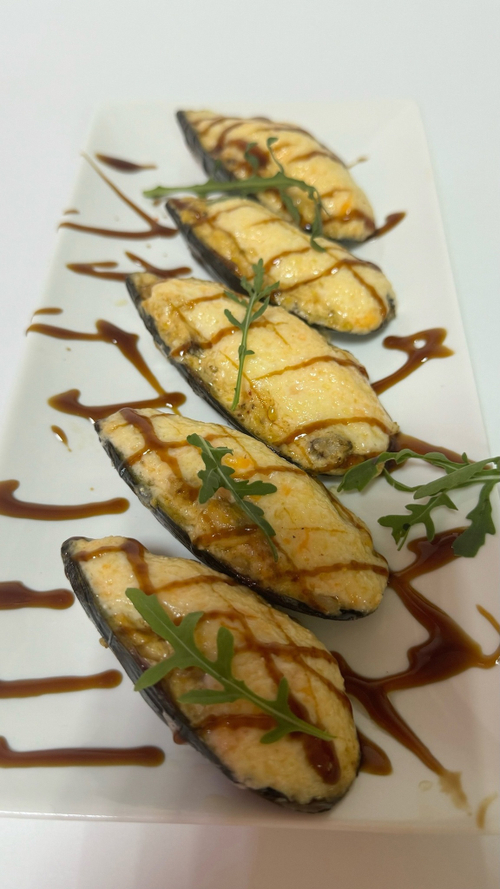 Запеченные мидии