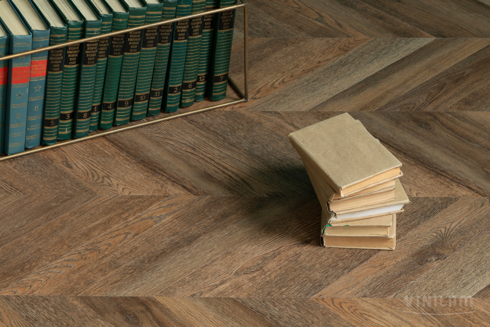 Виниловый ламинат VINILAM PARQUET CHEVRON RI153610CL4 Шеврон Нормандия (1,58)