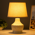 Настольная лампа "Глория" Е14 40Вт бежевый 23х23х34 см