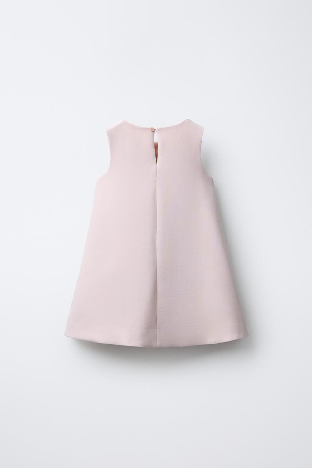 ZARA ПЛАТЬЕ С 3D ЦВЕТАМИ, СВЕТЛО-РОЗОВЫЙ