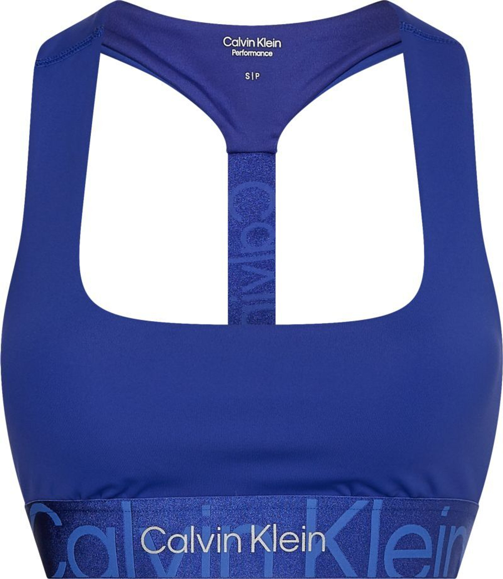 ТОП теннисный Calvin Klein WO Medium Support Sports Bra - небесный