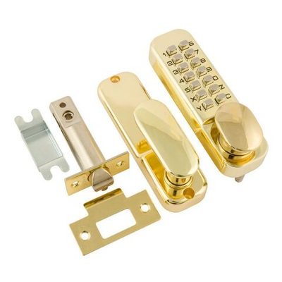 Замок кодовый Nora-M 201 золото с фиксатором