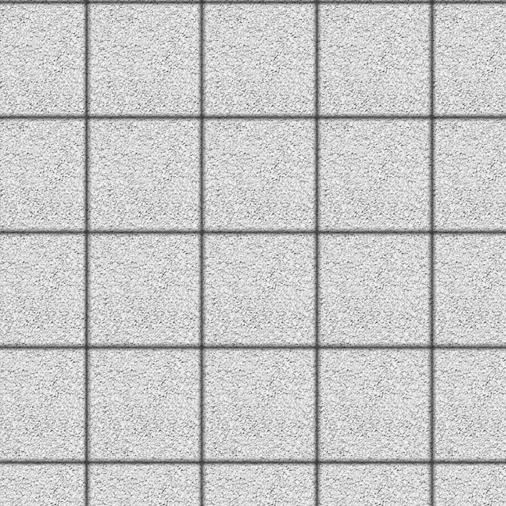 Тротуарная плитка КВАДРАТ 200х200 мм - Гранит Белый