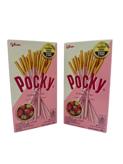 Шоколадные палочки Pocky , Покки со вкусом Клубника