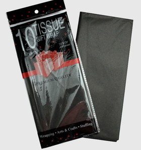 Бумага тишью Черная 50х66 см (10 листов)