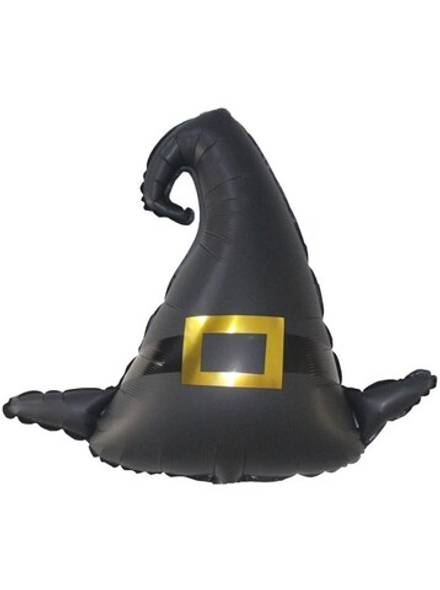 Шар (31''/79 см) Фигура, Шляпа Волшебника, Черный, 1 шт.