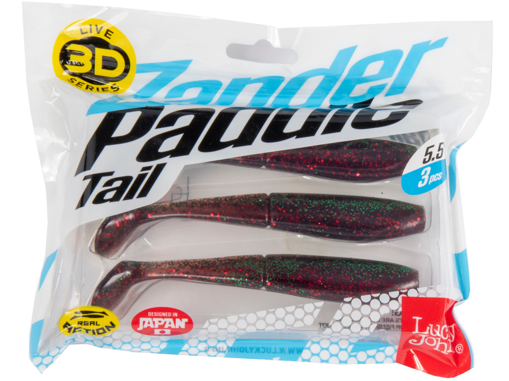 Виброхвост LJ 3D Series Zander Paddle Tail 5.5" (14 см), цвет Z14, 3 шт.
