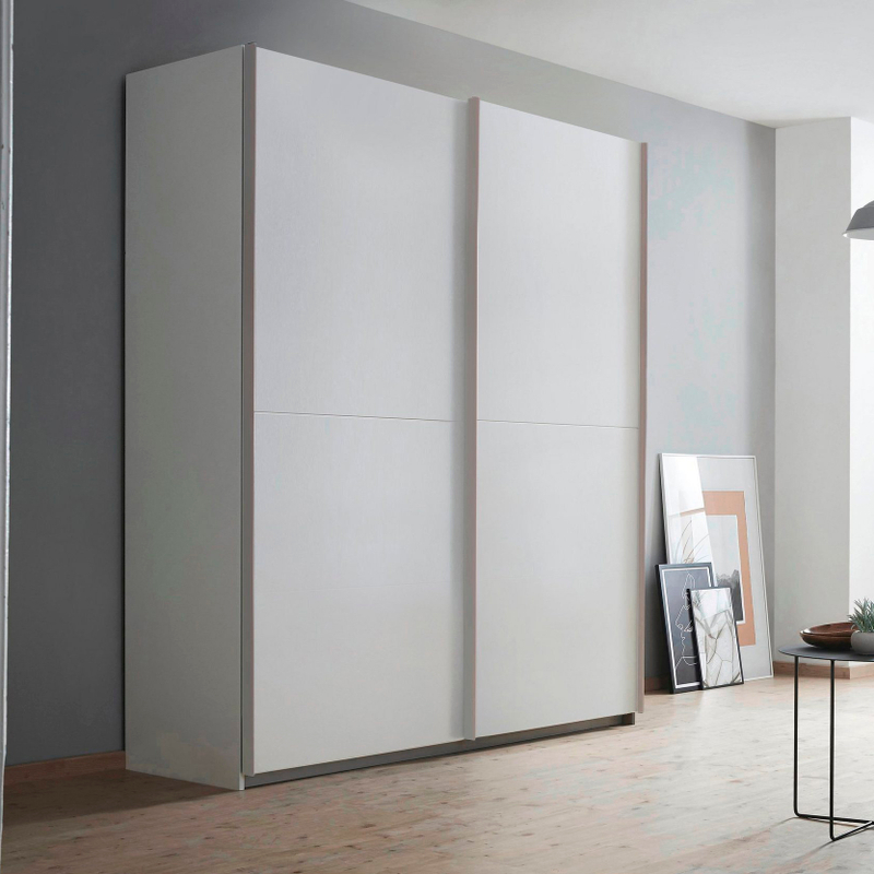 Шкаф купе для одежды белый Муро с раздвижной системой Hettich TopLine L