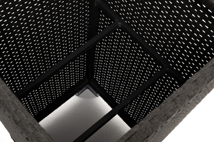 "Капучино" кашпо для цветов плетеное из искусственного ротанга, цвет графит