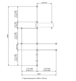 Спортивный комплекс №114, турники, кольца, брусья, шведская стенка, скамья, 5900*3500*2700 мм., D=89 мм.