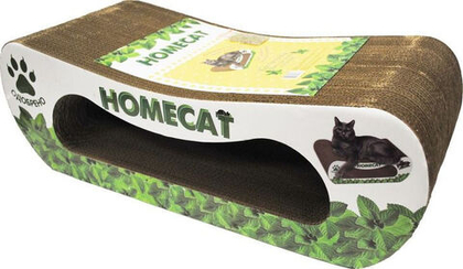 HOMECAT Мятная волна большая Когтеточка для кошек из гофрокартона, 61*25*20 см