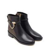 Кожаные ботильоны hamilton flat Michael Kors - черный(40F3HAME6L)