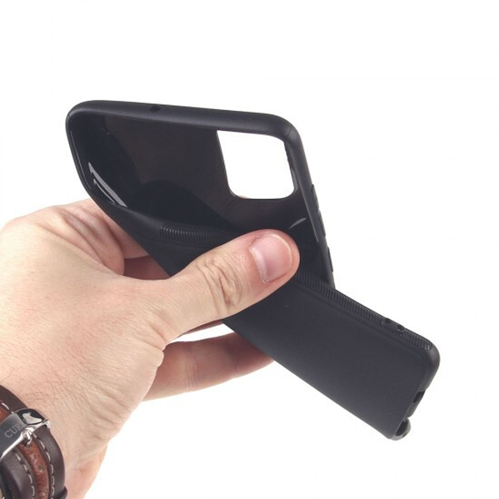 Чехол для Samsung Galaxy A51 черный силиконовый с защитой камеры, 012424 Черный