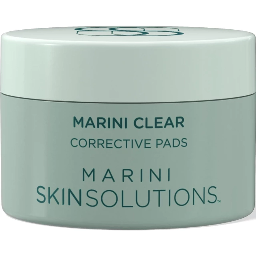 MARINI SKINSOLUTIONS Мультикислотные корректирующие пилинг-диски для комбинированной, жирной и склонной к воспалениям кожи (30 шт)| Marini Clear Multi-Acid Corrective Pads