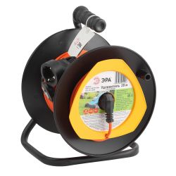 Удлинитель силовой ЭРА RPx-1e-3х0.75-20m для газонокосилки c заземлением 1 розетка 20м ПВС 3х0.75мм2 | Силовые удлинители