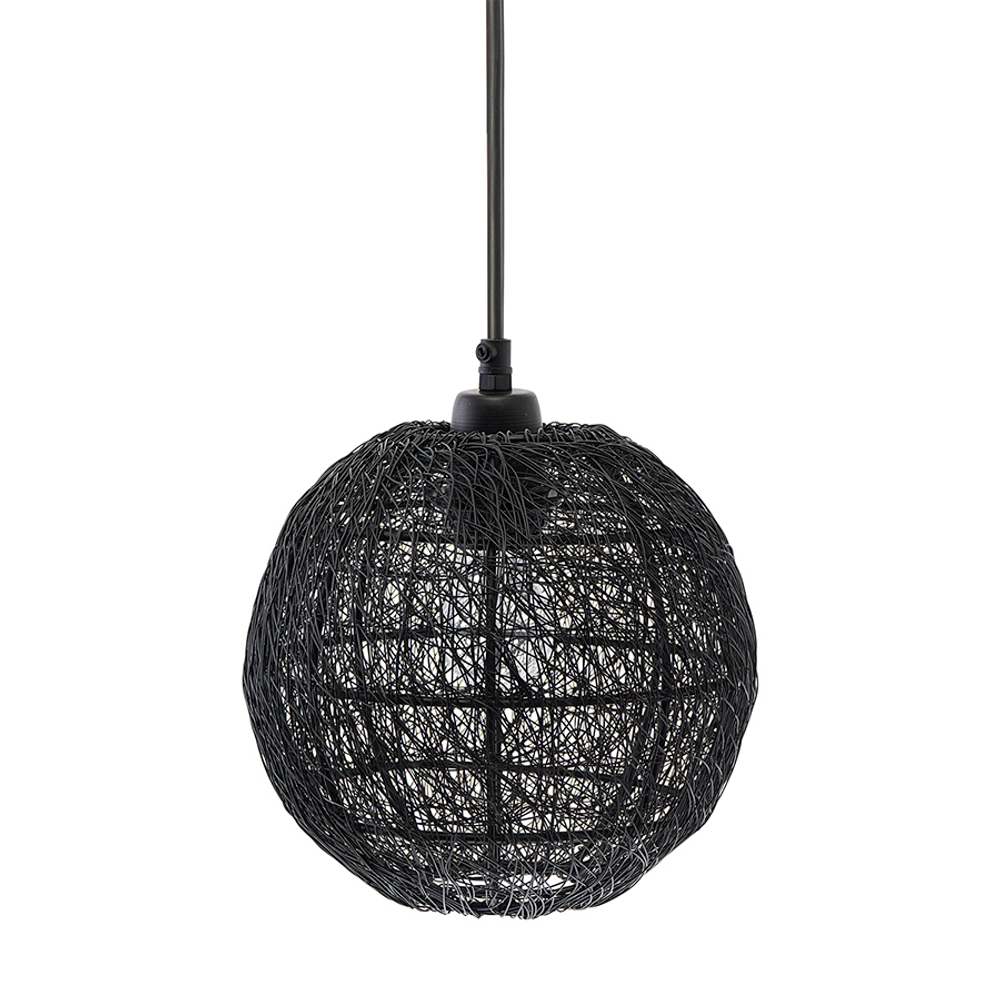 Светильник подвесной vinger, D20х22 см, черный