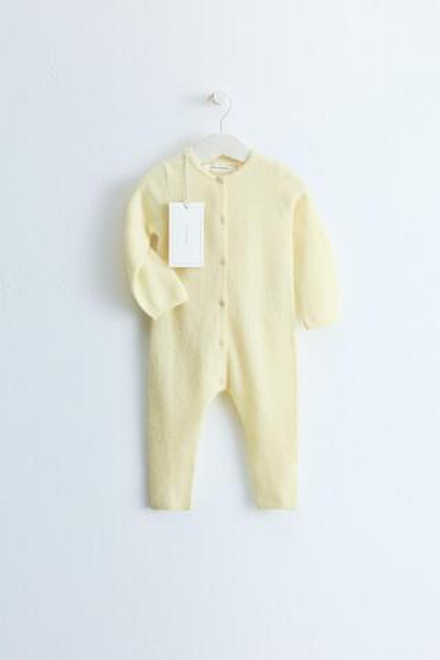 ZARA TIMELESS — КОМБИНЕЗОН ИЗ 100% КАШЕМИРА, СВЕТЛО-ЖЕЛТЫЙ