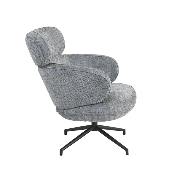 Кресло KING серый, шенилл