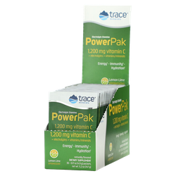 Trace Minerals, PowerPak 30х5,3 г электролит, Вкус лимона и лайма, Порошок