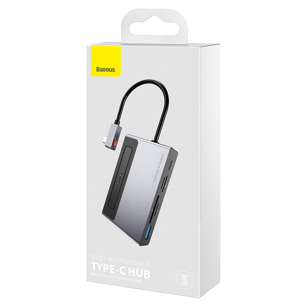 USB Хаб Baseus 6-in-1 Magic Multifunctional Type-C HUB (Type-C to HDMI+USB3.0+PD+SD+TF+3.5mm)