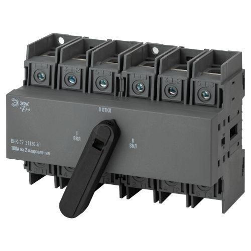 Выключатель-разъединитель ВНК-32-31130 PRO mvr30-3-100E 3П 100А на 2 направления с фронтальной рукояткой управления Эра Б0054014 Выключатель-разъединитель ВНК-32-31130 PRO mvr30-3-100E 3П 100А на 2 направления с фронтальной рукояткой управления Эра Б0054014