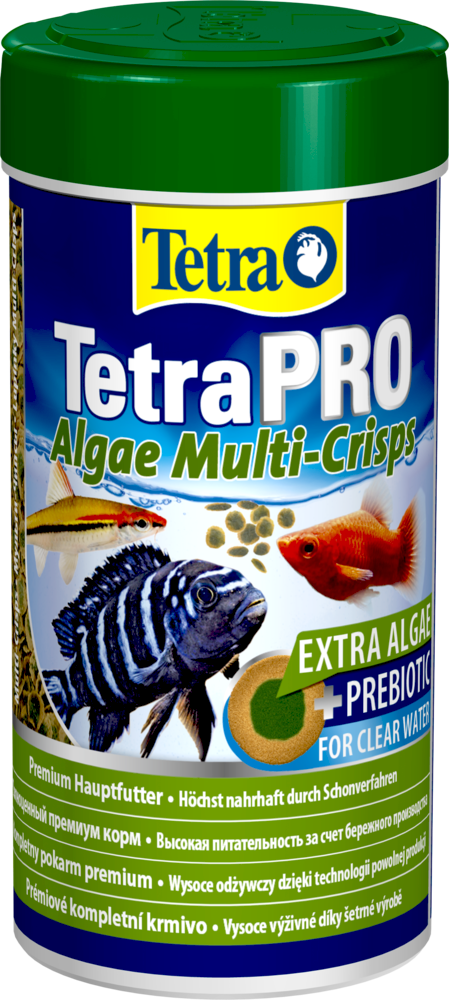 TetraPro Algae Multi-Crisps корм для крупных видов рыб в чипсах 15г (sachet)