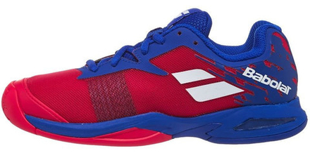 детские Кроссовки теннисные Babolat Jet All Court Junior - poppy red/estate blue