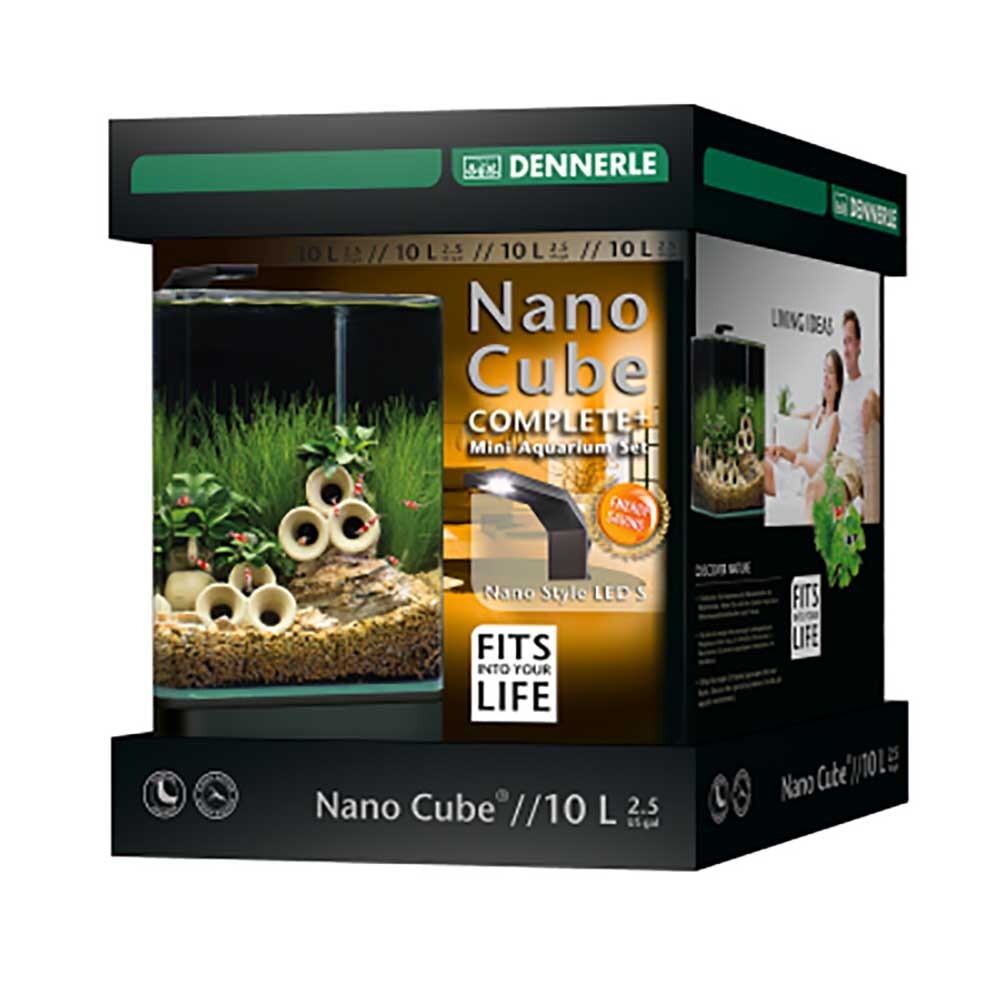 Dennerle NanoCube 10 Complete Plus Style - аквариум нано-куб с расширенным комплектом 10 л