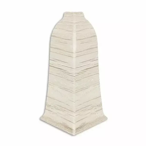 Угол наружный для плинтуса ПВХ Aberhof 60мм, 8011 Дуб Полярный (2 шт)