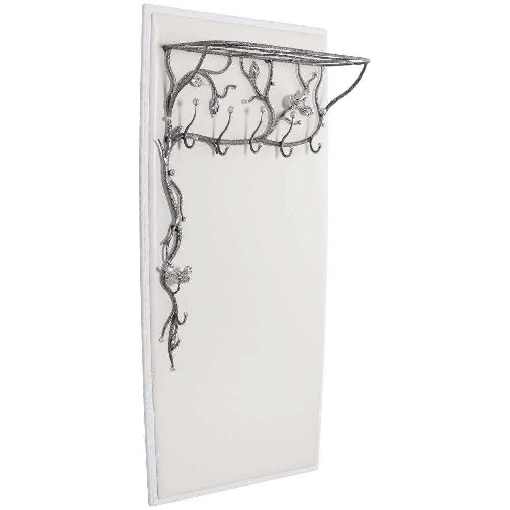 Вешалка настенная Терра (без зеркала) Айс Античное Серебро