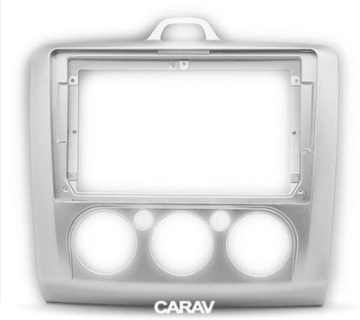 РАМКА FORD Focus 05-11 Manual A/C 9" серебро CARAV 22-630