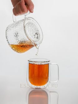 чашка стеклянная с ручкой 250 мл