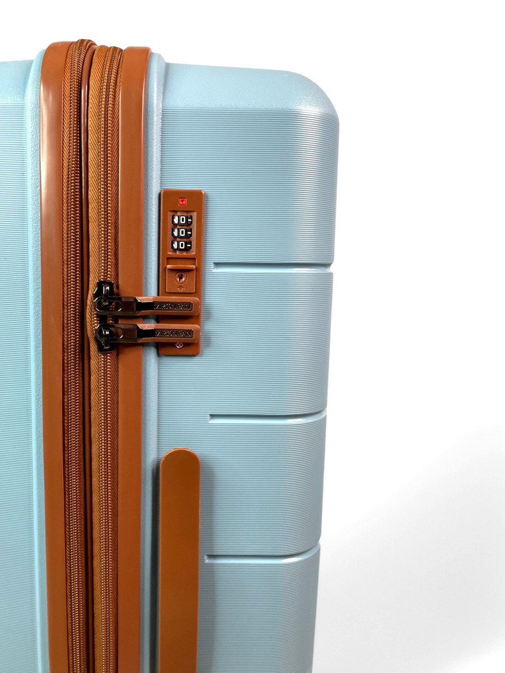 Большой чемодан Mironpan 23102, Голубой, XL