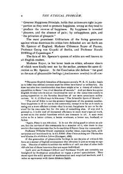 The ethical problem. three lectures on ethics as a science | Paul Carus