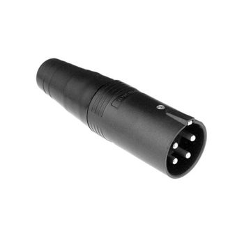 Amphenol AP-4-12 - Кабельный разъем AP, штекер, точеные контакты, корпус из термопластика, черный