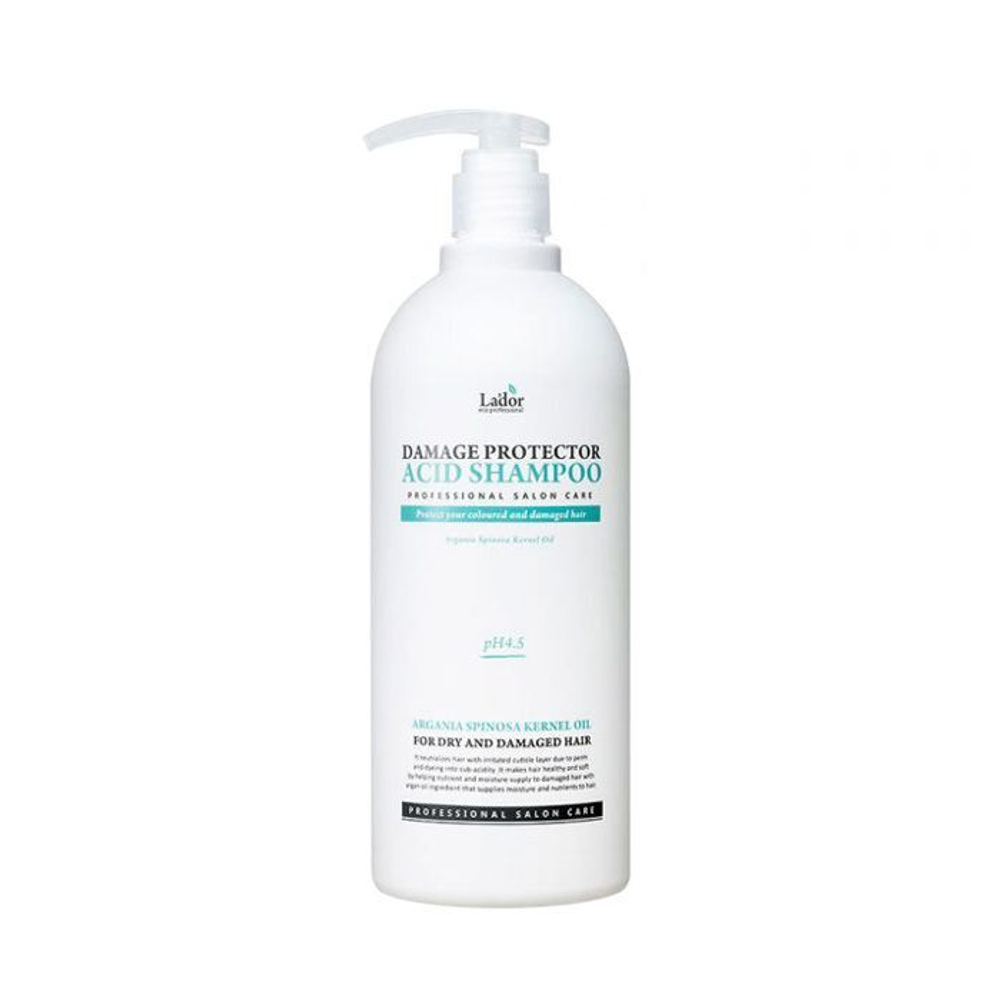 Lador Damaged Protector Acid Shampoo шампунь с аргановым маслом для сухих, поврежденных и окрашенных волос