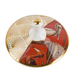 Банка с крышкой "Casablanca" 12,5х9см v=350мл (фарфор) (подарочная упаковка)