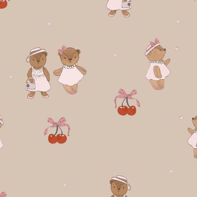 Мишки и вишни корица