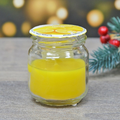 Свеча ароматическая "Лимонный фреш" в банке
