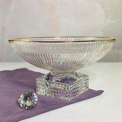 Lenardi 200-130 Фруктовница 21,5см на ножке в под.уп. (х12)Стекло