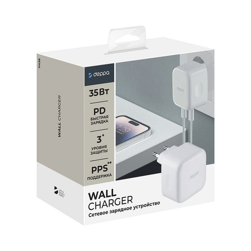 Сетевое зарядное устройство Deppa мощностью 35 Вт