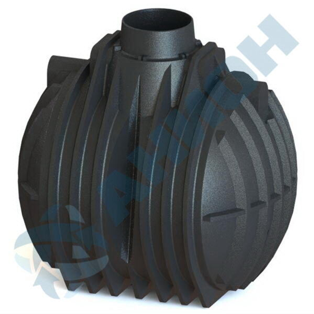 Емкость для септика однокамерная Анион 4900 л. вертикальная (2400x1970x2400см;черный) - арт.559477