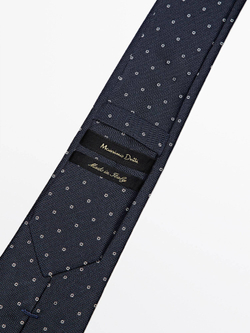 Massimo Dutti Галстук из 100% шелка,  синий