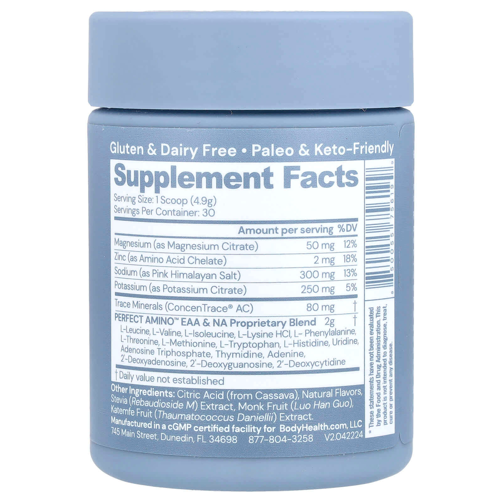 BodyHealth, Perfect Amino ™, электролиты, маракуйя, 147 г (5,2 унции)