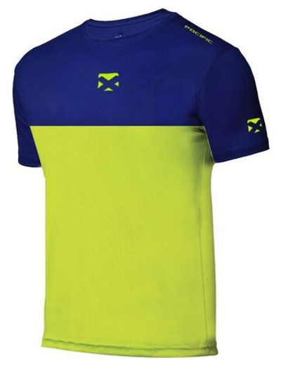 Мужская теннисная футболка Pacific Break - navy/lime