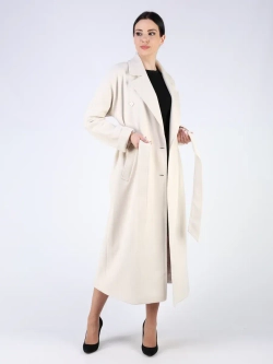 Пальто демисезонное длинное с поясом