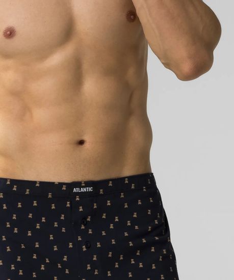 Трусы (2 шт) мужские семейные Atlantic 2MBX-063, темно-синий