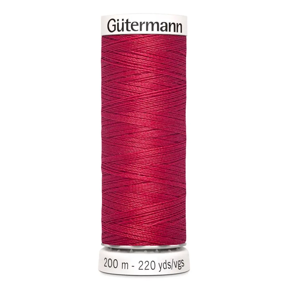 Нить Sew-All 200 м, Gutermann, 383 малиново-красный