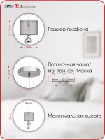 Подвесной светильник E27*40W Chrome