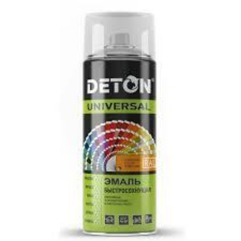 DETON UNIVERSAL Аэрозольная эмаль акриловая быстросохнующая Белый транспортный RAL 9016 *